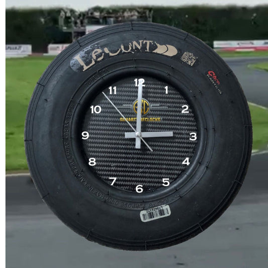 Precision Lap Time: Go-Kart Tire Wall Clock