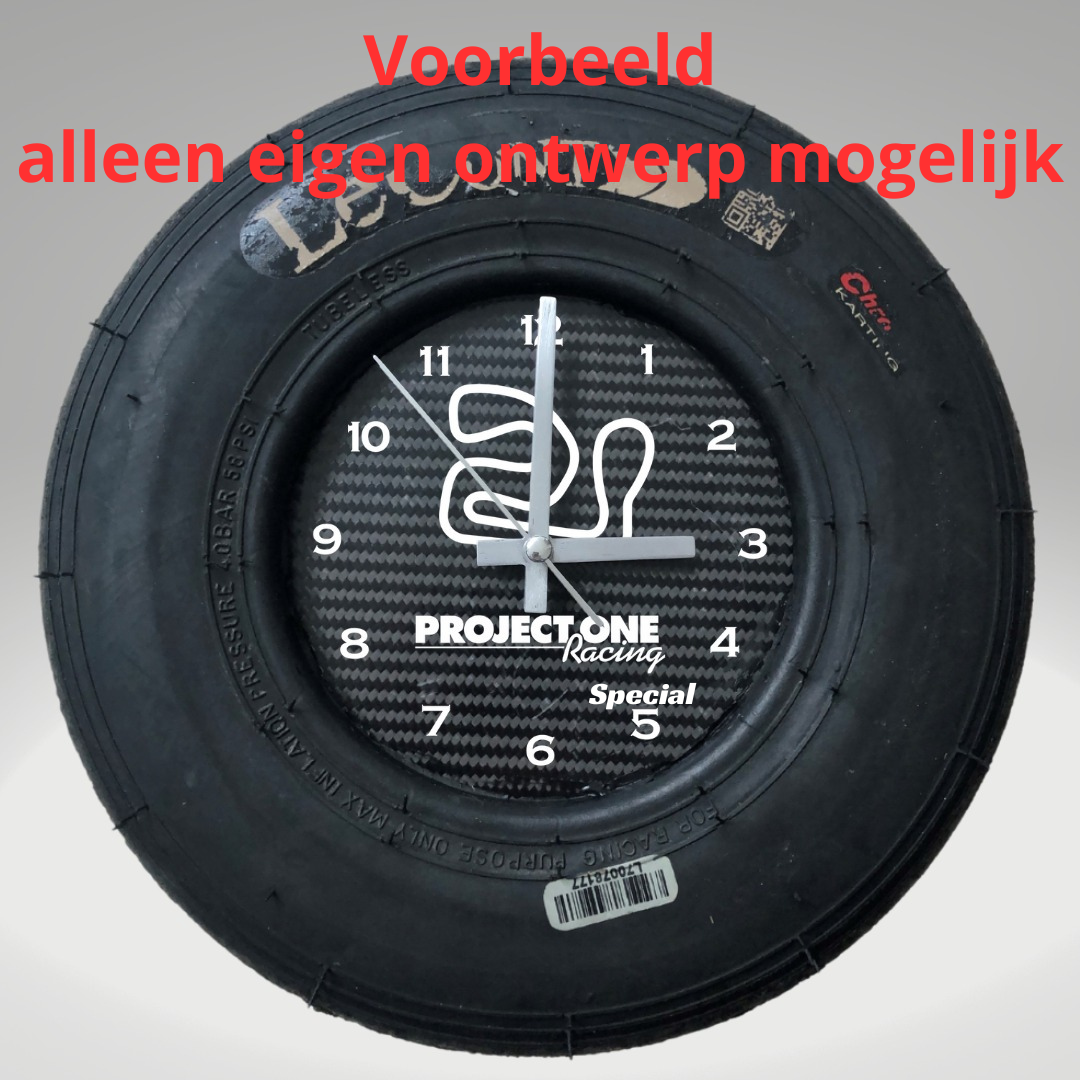 Custom Lap Time: Go-Kart Tire Wall Clock