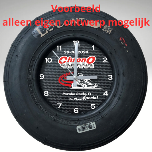Custom Lap Time: Go-Kart Tire Wall Clock