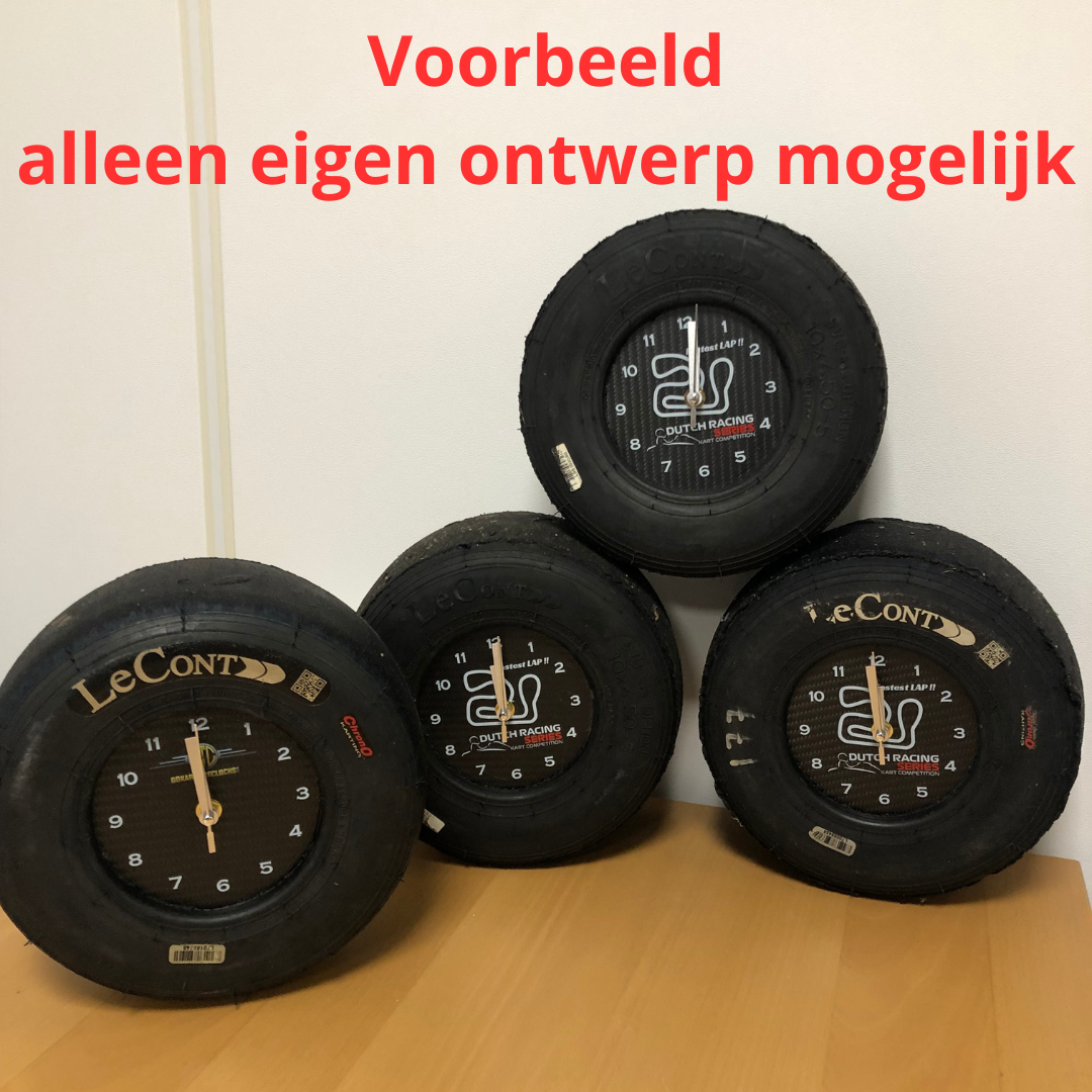 Custom Lap Time: Go-Kart Tire Wall Clock
