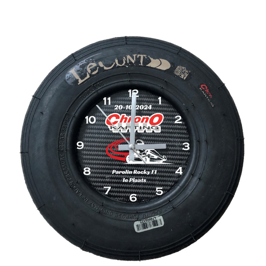 Custom Lap Time: Go-Kart Tire Wall Clock