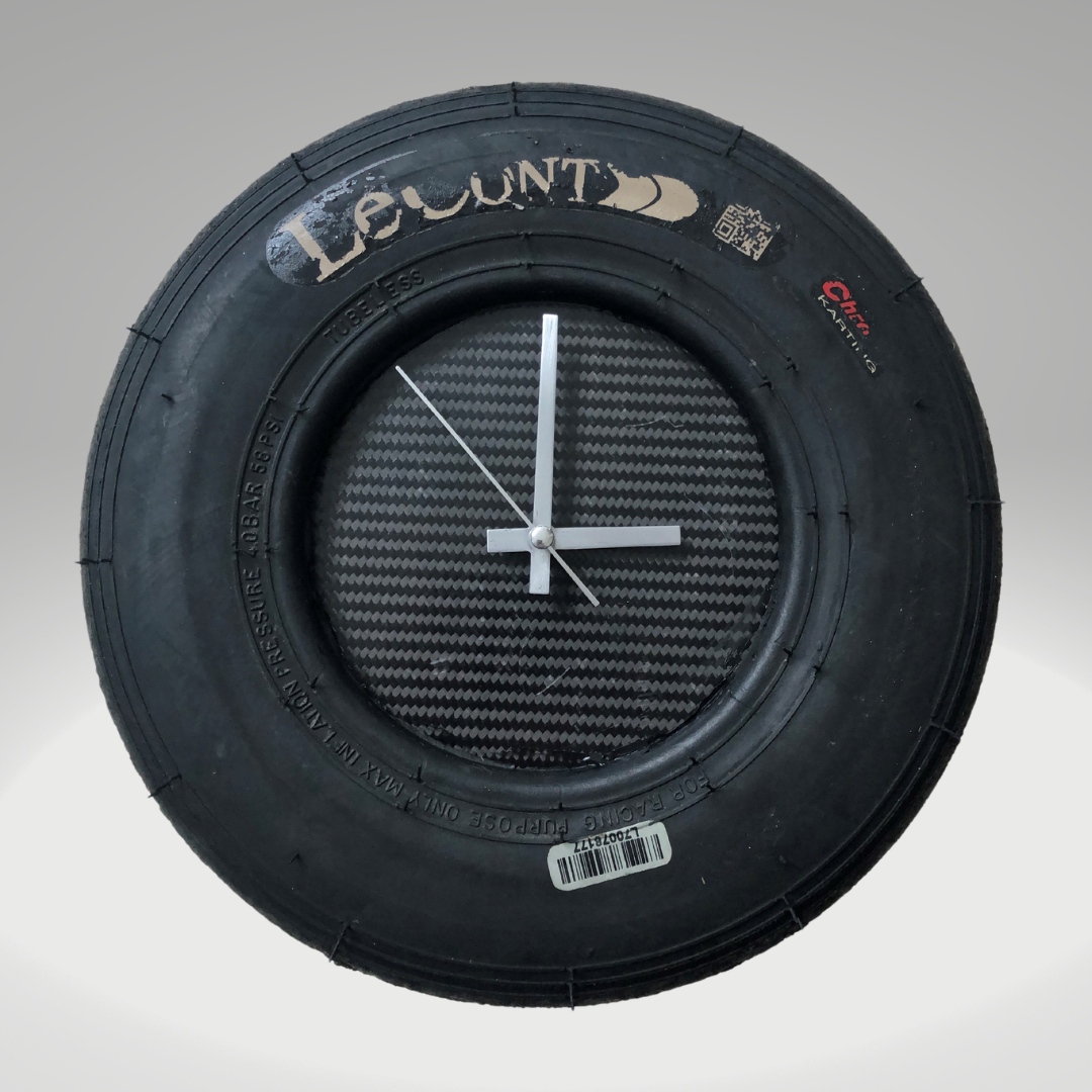 Go-Kart Tire clocks: Handmade Upcycled Tire Clocks – Gokart Tire clocks